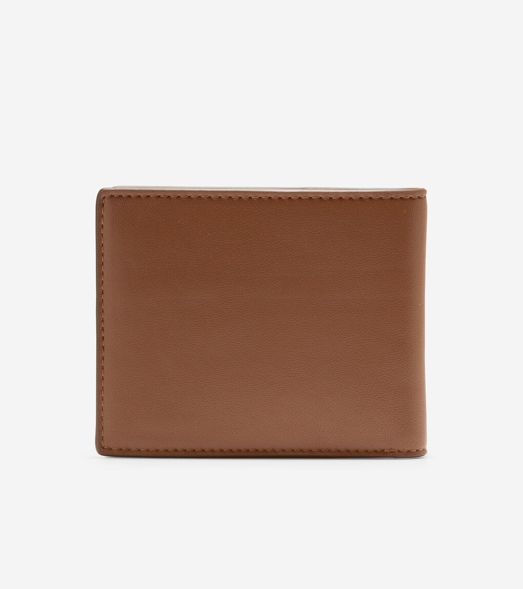 Colorblock Billfold with Leather Key Fob 